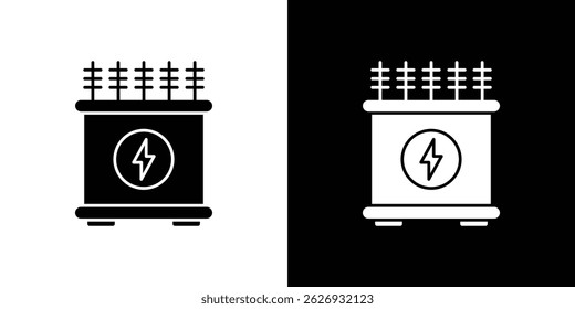 Transformer icon concept, vector illustration