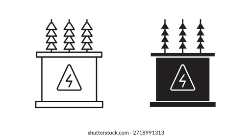 Transformator-Symbol für mobile App, bearbeitbare Designs