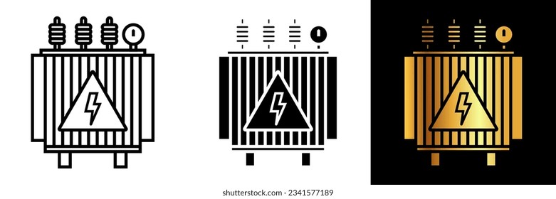 The Transformer Icon represents an electrical device that transfers energy between two or more circuits through electromagnetic induction. svg