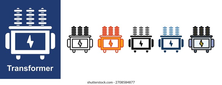 Transformer-Symbol setzt Sammlung mehrerer Stile
