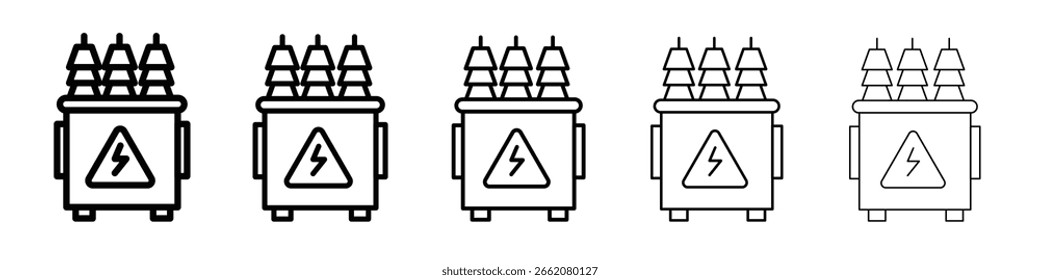 Transformer icon Symbol concept for web design.simple line vector icon. logo illustration.