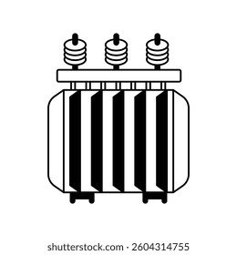 transformer icon with white background vector stock illustration
