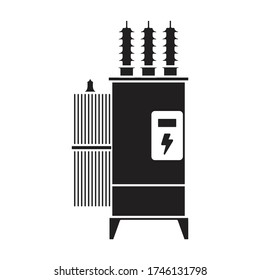 Transformer vector icon.Black vector icon isolated on white background transformer.