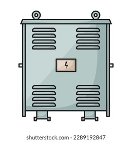Icono de vector transformador.Icono de vector de color aislado en transformador de fondo blanco.