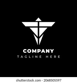 Transformers concept award torch Logo Design Template,