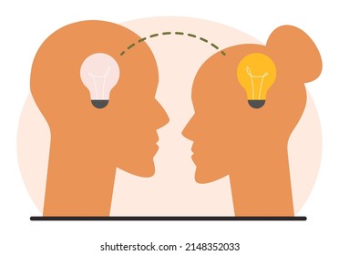 Transforming Concept. Transformation Metaphor, Changing And Evolution. Modification Process With Time Development. Flat Vector Illustration