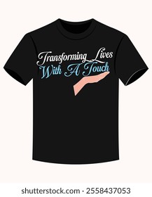 Transforming Lives With A Touch Funny Aesthetic Nurse T-shirt for Print on Demand Business and Printing Industry.