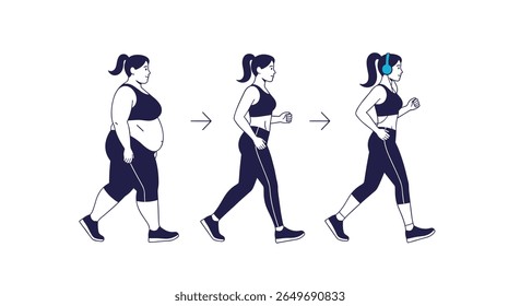 Transforming your body through consistent physical activity and healthy lifestyle choices achieves remarkable results