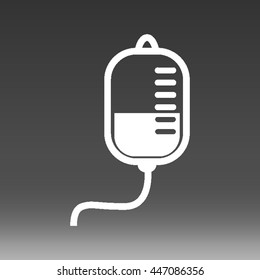 Transfusion Bag Vector Icon Illustration
