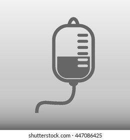 Transfusion Bag Vector Icon Illustration
