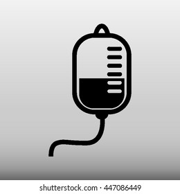 Transfusion Bag Vector Icon Illustration