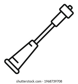 Transfusion catheter icon. Outline Transfusion catheter vector icon for web design isolated on white background