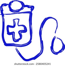 transfusion icon in Doodle style