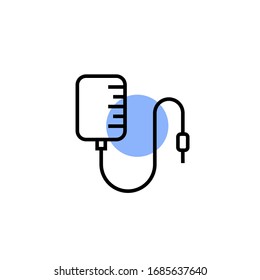 ilustración vectorial de icono de transfusión. icono de perfusión con forma de color
