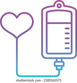 Transfusion vector icon. Can be used for printing, mobile and web applications.