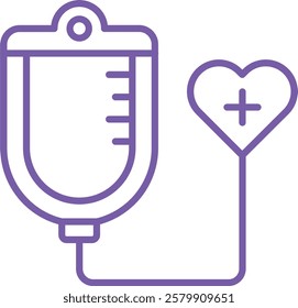 Transfusion vector icon. Can be used for printing, mobile and web applications.