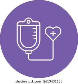 Transfusion vector icon. Can be used for printing, mobile and web applications.