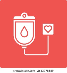 Icono de Vector de transfusión. Se puede utilizar para aplicaciones de impresión, móviles y de Web.