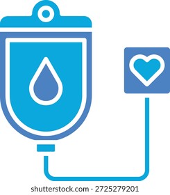 Icono de Vector de transfusión. Se puede utilizar para aplicaciones de impresión, móviles y de Web.