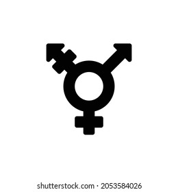 transgender alt Icon. Flat style design isolated on white background. Vector illustration