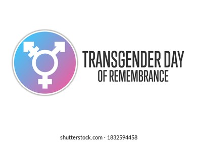 Transgender Day of Remembrance. November 20. Holiday concept. Template for background, banner, card, poster with text inscription. Vector EPS10 illustration