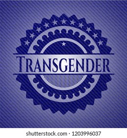 Transgender denim background