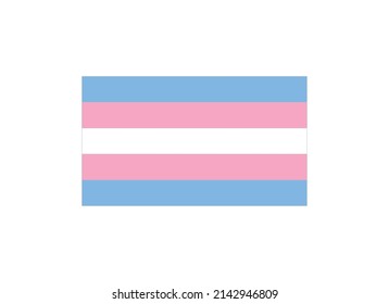 Transgender flag. Concept of pride flag and transgender community, organizations, and individuals.
