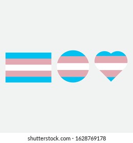 transgender flag graphic element Illustration template design
