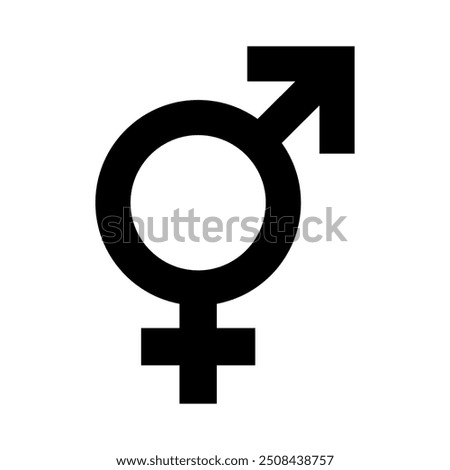 Transgender, gender icon, vector design