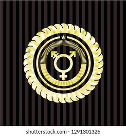 transgender icon inside shiny badge