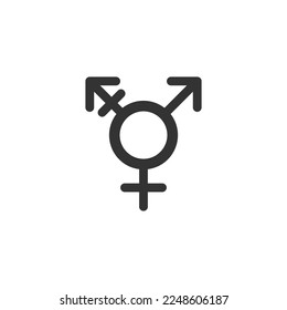 Transgender icon isolated on white background. LGBTQ symbol modern, simple, vector, icon for website design, mobile app, ui. Vector Illustration