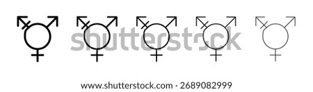 Transgender icon for mobile concept and web design.