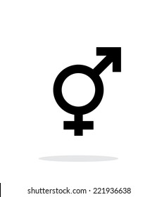 Transgender icon on white background. Vector illustration.