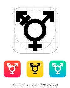 Transgender icon. Vector illustration.