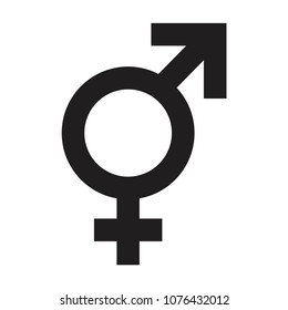 Transgender icon vector sign