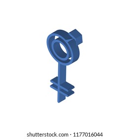 Transgender isometric left top view 3D icon