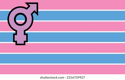 Bandera del Orgullo Transgénero (Johnathan Andrew). El transgénero (a menudo acortado como trans) se refiere a una persona cuya identidad de género no se corresponde con el sexo asignado al nacer (AGAB).