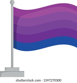 Transgender pride flag isolated on white background Vector Illustration