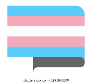 Bandera del orgullo transgénero, ilustración vectorial
