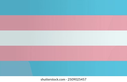 Bandeira do orgulho trans. Ilustração vetorial