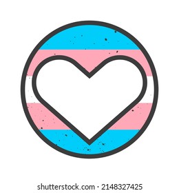 Transgender Pride LGBTQ+ flag. Pride Month