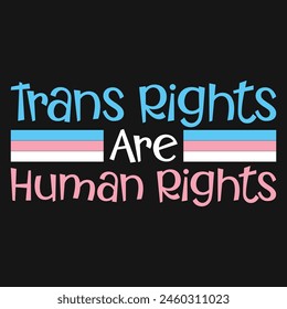 Transgender Pride Vector T-shirt Design