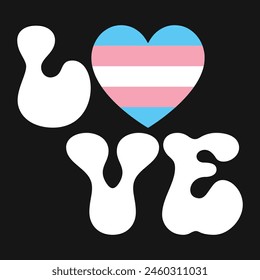 Transgender Pride Vector T-shirt Design