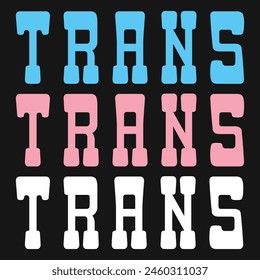 Transgender Pride Vector T-shirt Design