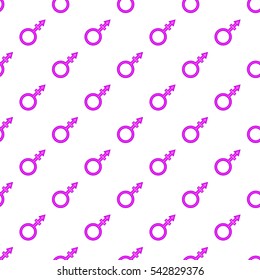 Transgender sign pattern. Cartoon illustration of transgender sign vector pattern for web