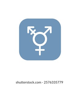 Transgender symbol sign icon vector illustration