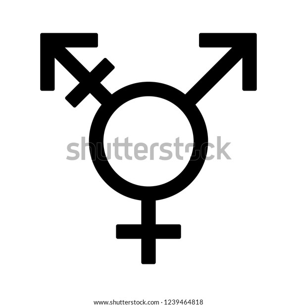Transgender Trans Gender Dysphoria Symbol Flat Stock Vector (Royalty ...