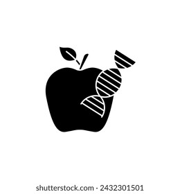 icono de línea de concepto transgénico. Ilustración de elemento simple. Diseño de símbolo de esquema de concepto transgénico.