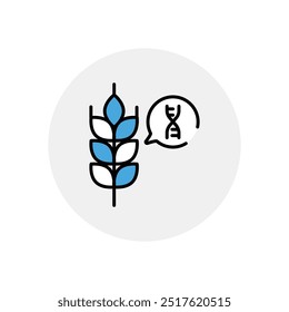 Transgenic icon vector stock illustration
