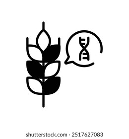 Transgenic icon vector stock illustration
